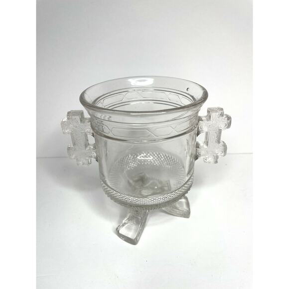 Spooner LaBelle Glass Queen Anne EAPG Footed cir 1880 large open sugar USA Ohio - Picture 9 of 9